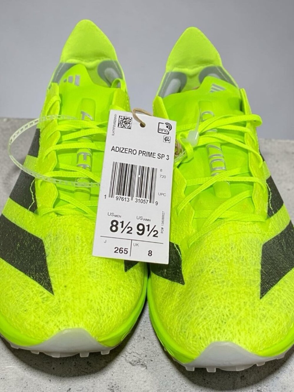 Size 8.5 Adidas Adizero Prime SP 3 Strung Lucid Green Men's IH5800 New